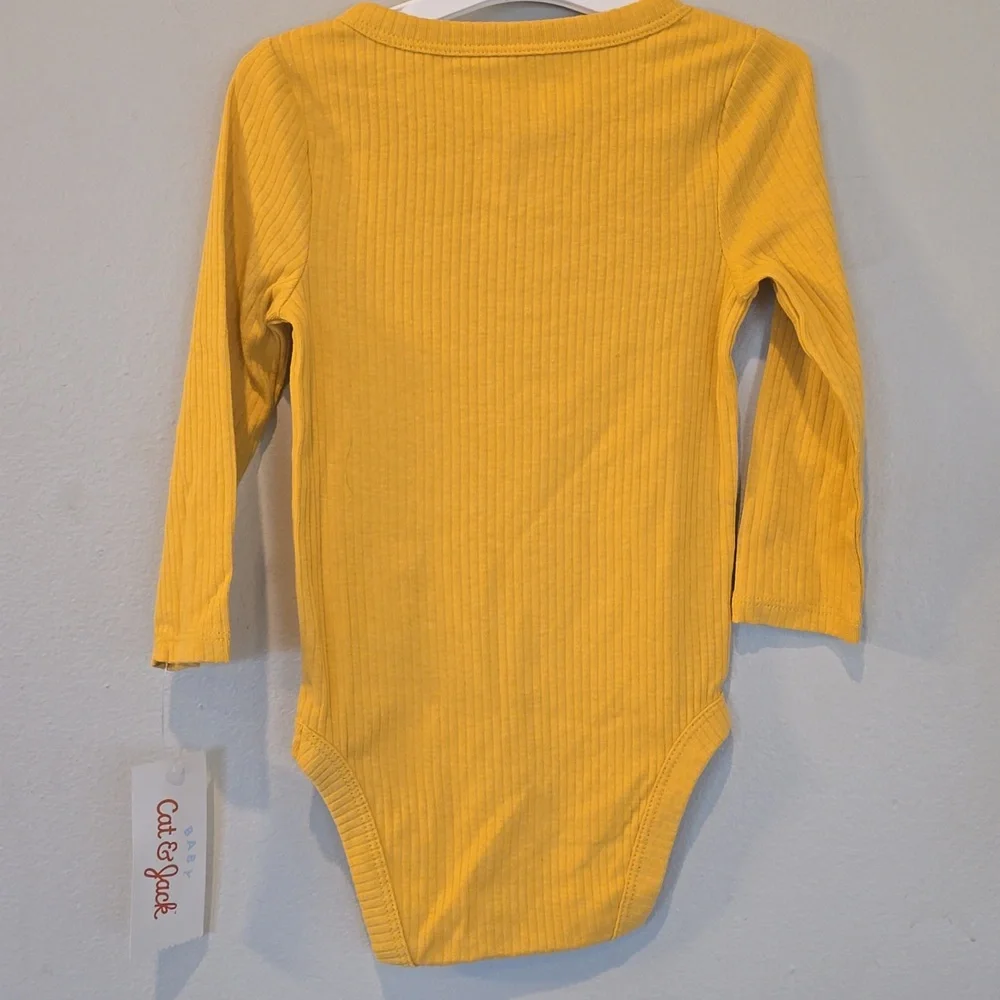 Cat & Jack Baby Long Sleeve Henley Onesie